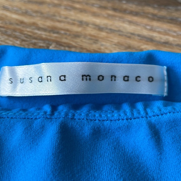 Susana Monaco Maia Top in Turquoise NWT - Picture 2 of 11